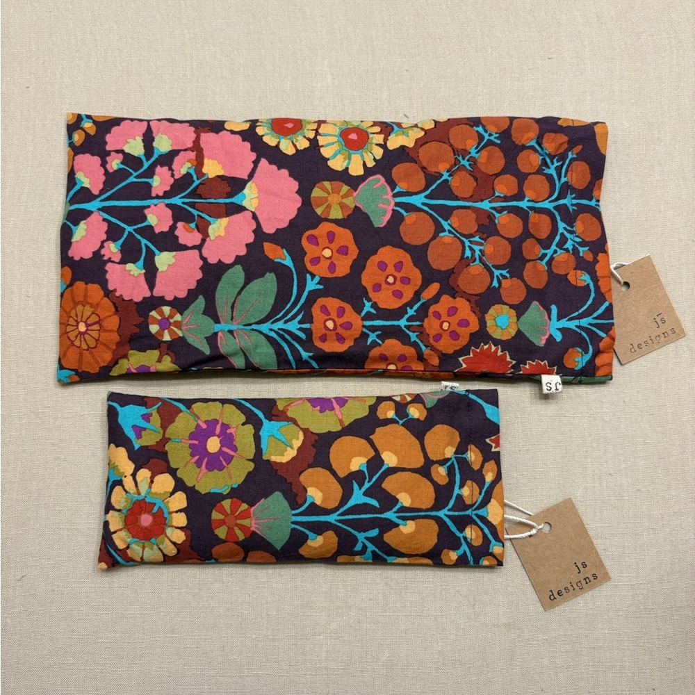 Floral Patterned Set of Hot or Cold Rice Comfort Packs NWT